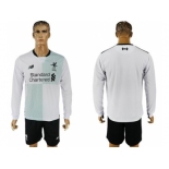 Liverpool Blank Away Long Sleeves Soccer Club Jersey