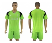 Liverpool Blank Green Goalkeeper Soccer Club Jersey2