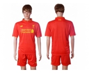 Liverpool Blank Red Home Soccer Club Jersey1