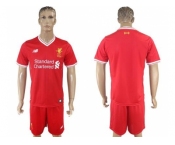 Liverpool Blank Red Home Soccer Club Jersey