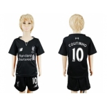 Liverpool #10 Coutinho Away Kid Soccer Club Jersey1