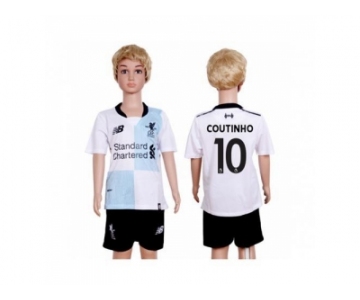 Liverpool #10 Coutinho Away Kid Soccer Club Jersey