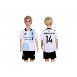 Liverpool #14 Henderson Away Kid Soccer Club Jersey