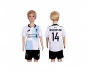 Liverpool #14 Henderson Away Kid Soccer Club Jersey