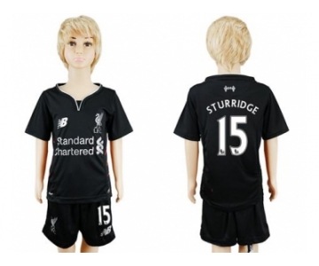 Liverpool #15 Sturridge Away Kid Soccer Club Jersey1