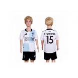 Liverpool #15 Sturridge Away Kid Soccer Club Jersey