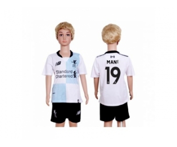 Liverpool #19 Mane Away Kid Soccer Club Jersey