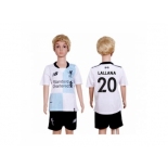 Liverpool #20 Lallana Away Kid Soccer Club Jersey