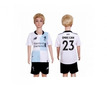 Liverpool #23 Emre Can Away Kid Soccer Club Jersey