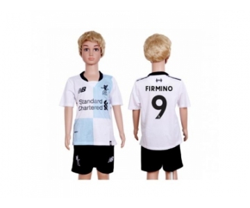 Liverpool #9 Firmino Away Kid Soccer Club Jersey