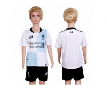 Liverpool Blank Away Kid Soccer Club Jersey