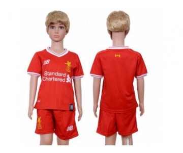 Liverpool Blank Red Home Kid Soccer Club Jersey