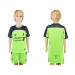 Liverpool Blank Sec Away Kid Soccer Club Jersey