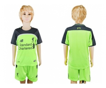 Liverpool Blank Sec Away Kid Soccer Club Jersey