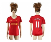 Women's Liverpool #11 Firmino Red Home Soccer Club Jersey