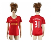 Women's Liverpool #31 Sterling Red Home Soccer Club Jersey