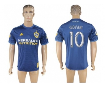 Los Angeles Galaxy #10 Giovani Away Soccer Club Jersey 1