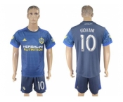 Los Angeles Galaxy #10 Giovani Away Soccer Club Jersey