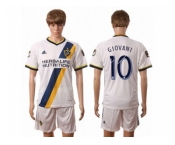 Los Angeles Galaxy #10 Giovani Home Soccer Club Jersey 1