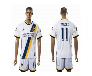 Los Angeles Galaxy #11 ZARDES White Home Soccer Club Jersey