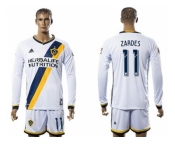 Los Angeles Galaxy #11 Zardes Home Long Sleeves Soccer Club Jersey