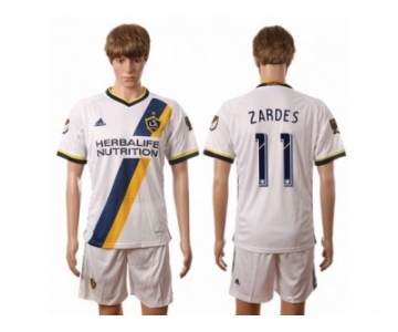 Los Angeles Galaxy #11 Zardes Home Soccer Club Jersey 1