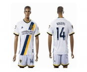 Los Angeles Galaxy #14 RODERS White Home Soccer Club Jersey