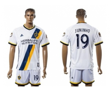 Los Angeles Galaxy #19 Juninho Home Soccer Club Jersey