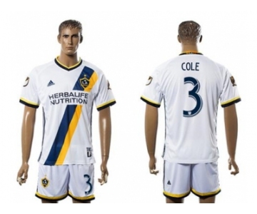 Los Angeles Galaxy #3 Cole Home Soccer Club Jersey