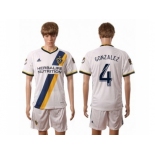 Los Angeles Galaxy #4 Gonzalez Home Soccer Club Jersey 1