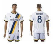 Los Angeles Galaxy #8 Gerrard Home Soccer Club Jersey