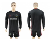 Los Angeles Galaxy Blank Black Goalkeeper Long Sleeves Soccer Club Jersey