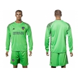 Los Angeles Galaxy Blank Green Goalkeeper Long Sleeves Soccer Club Jersey