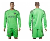 Los Angeles Galaxy Blank Green Goalkeeper Long Sleeves Soccer Club Jersey