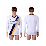 Los Angeles Galaxy Blank Home Long Sleeves Soccer Club Jersey 1