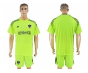 Los Angeles Galaxy Blank Shiny Green Goalkeeper Soccer Club Jersey