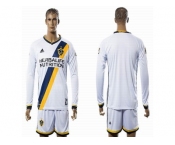 Los Angeles Galaxy Blank White Home Long Sleeves Soccer Club Jersey