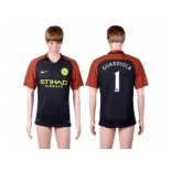 Manchester City #1 Guardiola Away Soccer Club Jersey