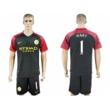 Manchester City #1 Hart Away Soccer Club Jersey