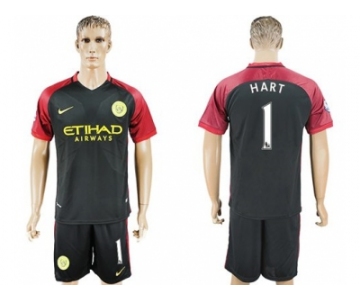 Manchester City #1 Hart Away Soccer Club Jersey