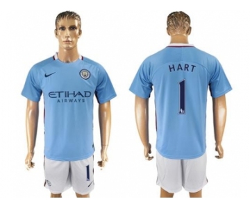 Manchester City #1 Hart Home Soccer Club Jersey