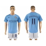 Manchester City #11 Kolarov Home Soccer Club Jersey1