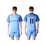 Manchester City #11 Kolarov Home Soccer Club Jersey2