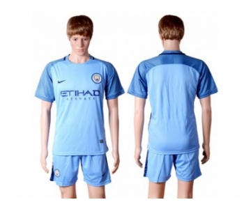 Manchester City #11 Kolarov Home Soccer Club Jersey4