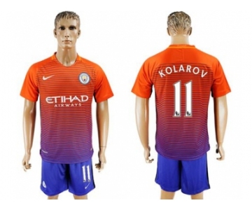 Manchester City #11 Kolarov Sec Away Soccer Club Jersey