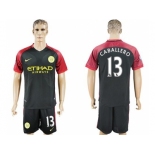 Manchester City #13 Caballero Away Soccer Club Jersey