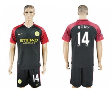 Manchester City #14 Bony Away Soccer Club Jersey