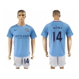 Manchester City #14 Bony Home Soccer Club Jersey