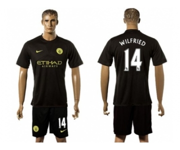 Manchester City #14 Wilfried Away Soccer Club Jersey1