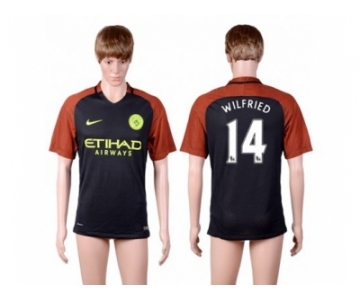 Manchester City #14 Wilfried Away Soccer Club Jersey